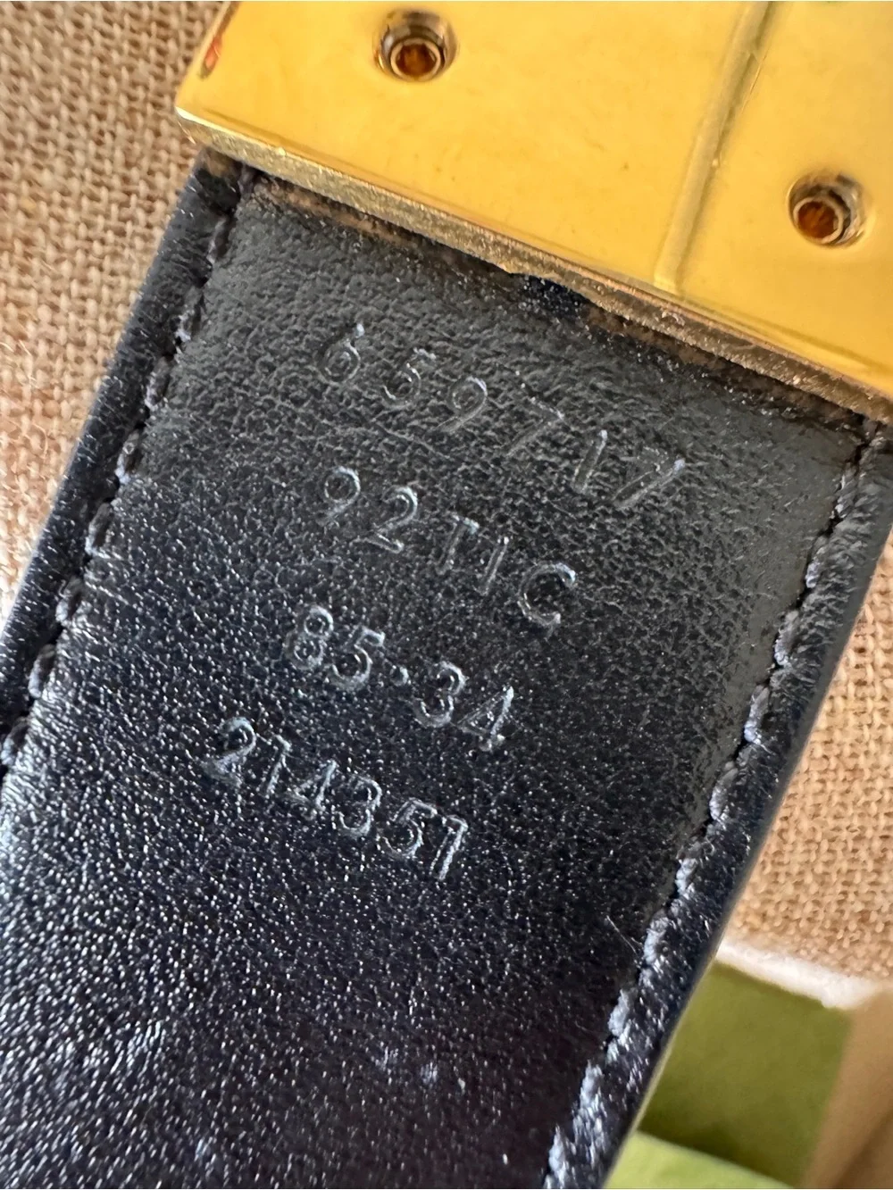 Gucci Supreme Belt Reversible GG Monogram / Ebony